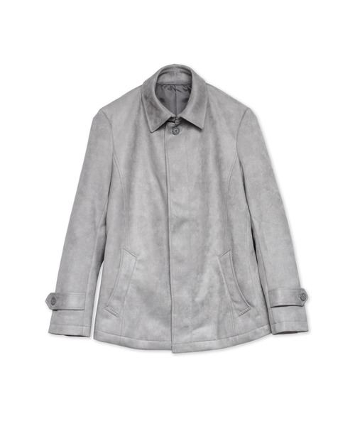 BLUE TORNADO（ブルートルネード）の「BLUE TORNADO∴ポンチスウェードショートステンカラーコート（ステンカラーコート・メンズ・ネイビー/グレー系その他・M/L）」の2枚目の写真