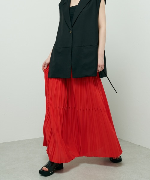 Lui's（ルイス）の「ランダムプリーツスカート（スカート・レディース・レッド/ブルー/ブラック・FREE）」の3枚目の写真