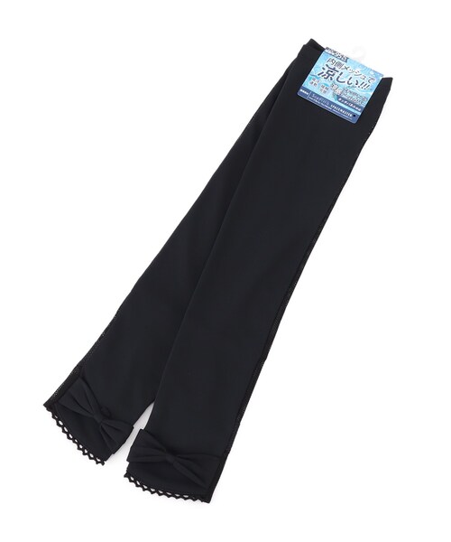 DRESKIP（ドレスキップ）の「◆【ソフィスタ/接触冷感】ロングアームカバー（その他小物・レディース・ブラック系/アイボリー系/ブラック・00）」の2枚目の写真