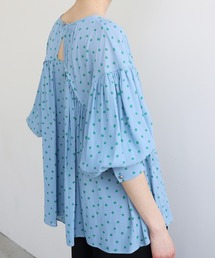 シャツ/ブラウス(長袖/七分) DRESSLAVE - DRESSLAVE  B7 / shiny stand collar blous DRESSLAVE（ドレスレイブ）の「B7 / shiny stand collar blouse