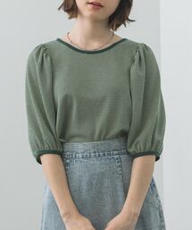 RETRO GIRL | ジャガードパフTee(Tシャツ/カットソー)