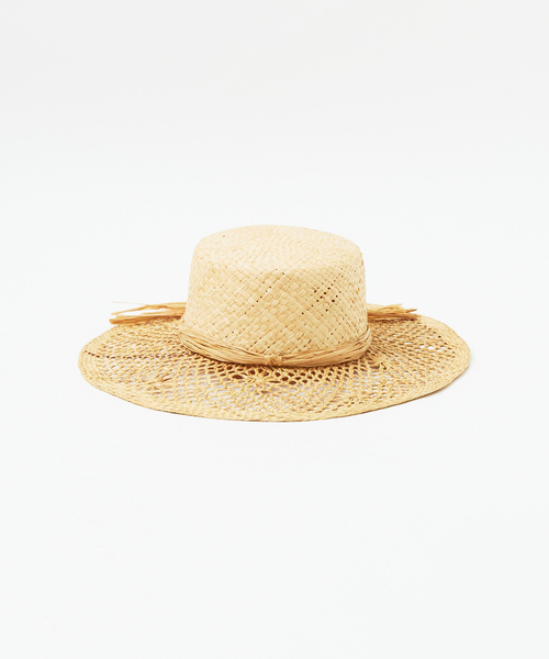 Rouge vif（ルージュヴィフ）の「Paesagguo Della Toscana ラフィアハット（ハット・レディース・ベージュ・フリー）」の2枚目の写真