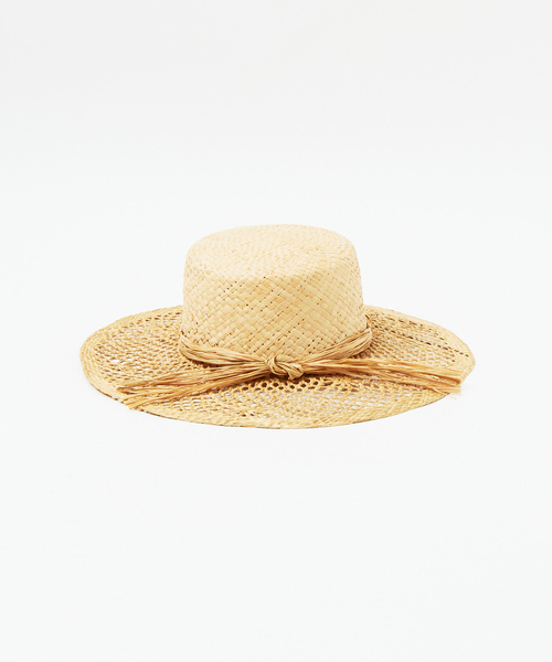 Rouge vif（ルージュヴィフ）の「Paesagguo Della Toscana ラフィアハット（ハット・レディース・ベージュ・フリー）」の4枚目の写真