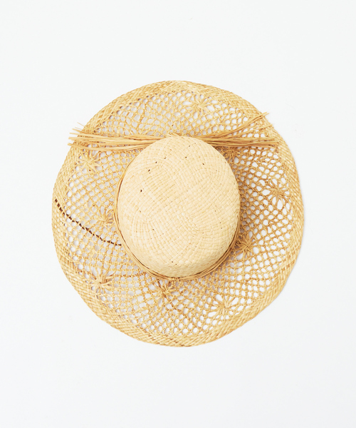 Rouge vif（ルージュヴィフ）の「Paesagguo Della Toscana ラフィアハット（ハット・レディース・ベージュ・フリー）」の5枚目の写真