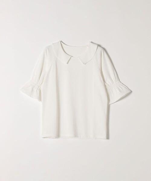 SHIPS any(シップス エニィ)の「SHIPS any: カラー シャーリングスリーブ TEE◇(Tシャツ/カットソー・レディース・ホワイト/ブラック/ネイビー・ONE SIZE)」の16枚目の写真