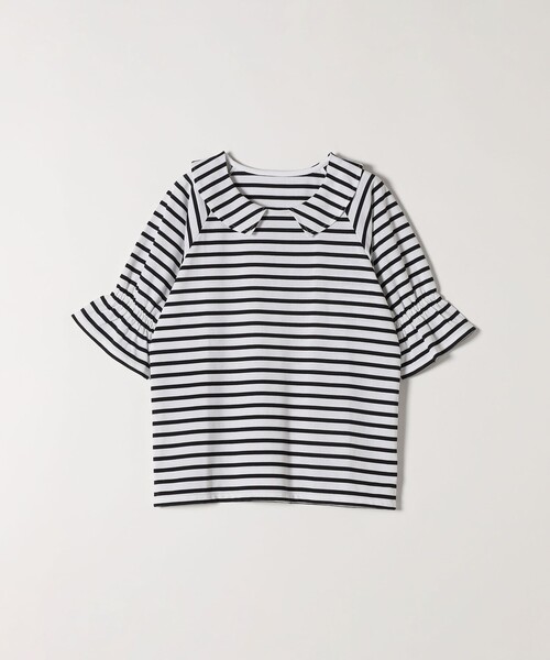 SHIPS any(シップス エニィ)の「SHIPS any: カラー シャーリングスリーブ TEE◇(Tシャツ/カットソー・レディース・ホワイト/ブラック/ネイビー・ONE SIZE)」の22枚目の写真