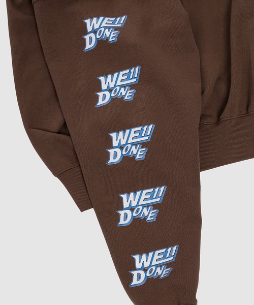 WE11DONE(ウェルダン)の「BROWN WE11DONE LOGO PARTY SWEATSHIRT(スウェット・メンズ・ブラウン・S/XS)」の4枚目の写真
