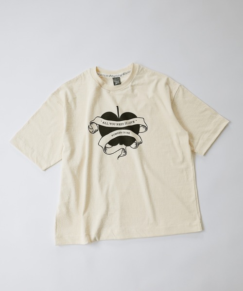 NUMBER (N)INE(ナンバーナイン)の「NUMBER (9)INE APPLE OVER T-SHIRT(Tシャツ/カットソー・メンズ・ホワイト/ネイビー/アイボリー・2/4/3)」の2枚目の写真