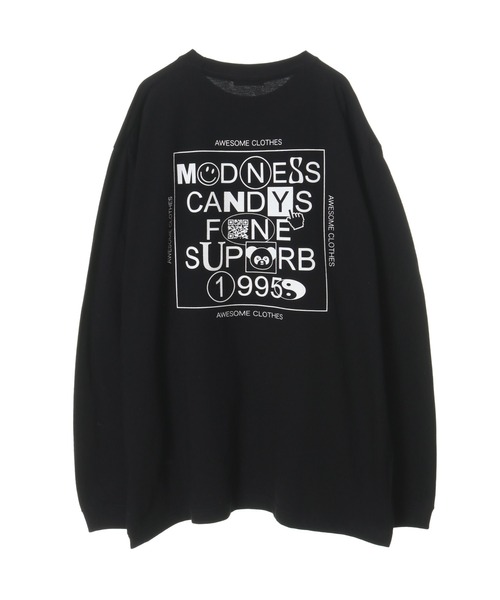 Candy Stripper（キャンディストリッパー）の「MADNESS CANDY L/S Tシャツ（Tシャツ/カットソー・レディース・ブラック/ヘザーグレー/オフホワイト・2）」の3枚目の写真