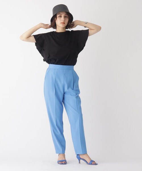 OPAQUE.CLIP（オペークドットクリップ）の「◆シルキーコットン フリルスリーブカットソー【WEB限定カラー・サイズ】（Tシャツ/カットソー・レディース・ブラウン系その他/ブラック/ホワイト系/ネイビー・40/38/42/36）」の11枚目の写真