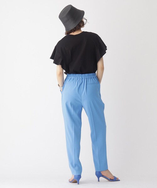 OPAQUE.CLIP（オペークドットクリップ）の「◆シルキーコットン フリルスリーブカットソー【WEB限定カラー・サイズ】（Tシャツ/カットソー・レディース・ブラウン系その他/ブラック/ホワイト系/ネイビー・40/38/42/36）」の13枚目の写真