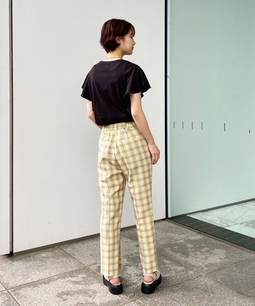 OPAQUE.CLIP（オペークドットクリップ）の「◆シルキーコットン フリルスリーブカットソー【WEB限定カラー・サイズ】（Tシャツ/カットソー・レディース・ブラウン系その他/ブラック/ホワイト系/ネイビー・40/38/42/36）」の16枚目の写真