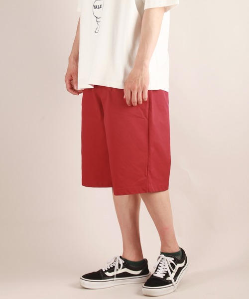 WESTSEA（ウエストシー）の「ワンタック ワイドショーツ/ひざ下丈 ショートパンツ（その他パンツ・メンズ・ブラック/ダークグリーン/レッド/アイボリー/ロイヤルブルー・M/L）」の5枚目の写真