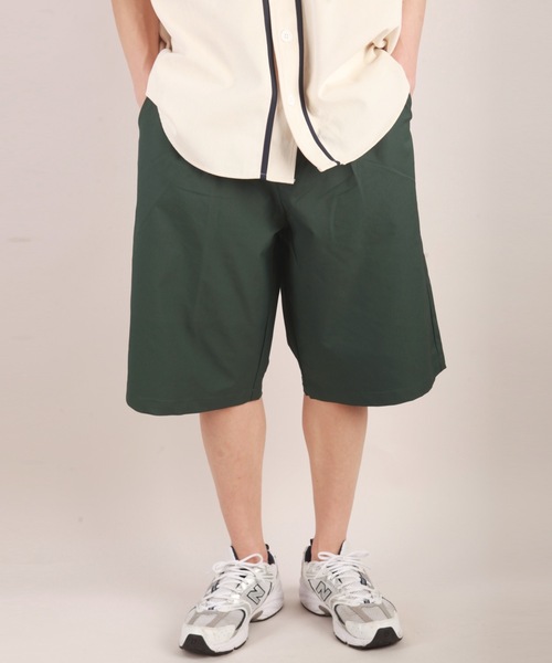 WESTSEA（ウエストシー）の「ワンタック ワイドショーツ/ひざ下丈 ショートパンツ（その他パンツ・メンズ・ブラック/ダークグリーン/レッド/アイボリー/ロイヤルブルー・M/L）」の3枚目の写真