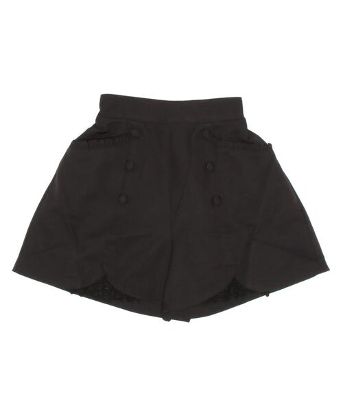 axes femme POETIQUE(アクシーズファムポエティック)の「チューリップヘムショートPT(その他パンツ・レディース・ブラック/ベージュ/グレイッシュベージュ・MEDIUM)」の2枚目の写真