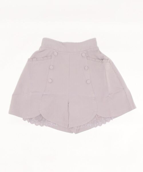 axes femme POETIQUE(アクシーズファムポエティック)の「チューリップヘムショートPT(その他パンツ・レディース・ブラック/ベージュ/グレイッシュベージュ・MEDIUM)」の5枚目の写真