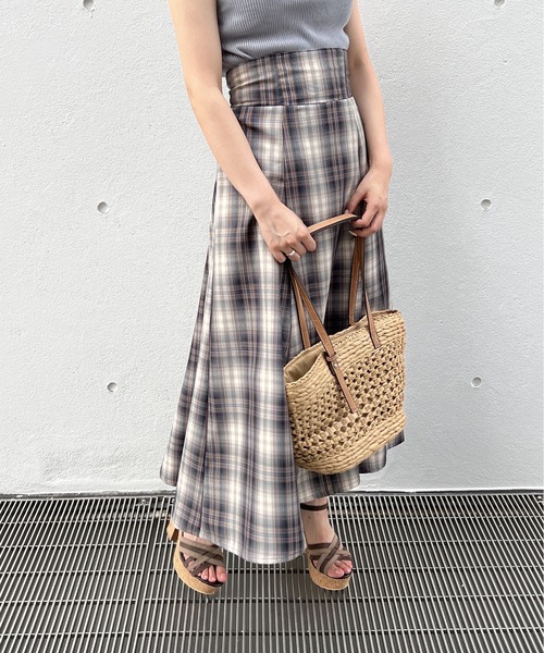 NOMAE（ノーマエ）の「BACKレースアップフレアスカート（スカート・レディース・ブラック/ブラウン/グレー/ダークブルー・FREE）」の3枚目の写真