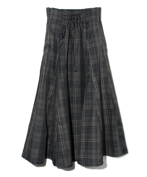 NOMAE（ノーマエ）の「BACKレースアップフレアスカート（スカート・レディース・ブラック/ブラウン/グレー/ダークブルー・FREE）」の14枚目の写真