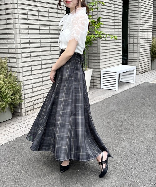 NOMAE（ノーマエ）の「BACKレースアップフレアスカート（スカート・レディース・ブラック/ブラウン/グレー/ダークブルー・FREE）」の12枚目の写真