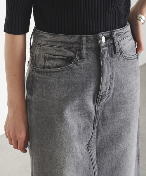 （美品）Healthy　ヘルシーデニム フロントスリットスカートS Healthy denim（ヘルシーデニム）の「Healthy DENIM/フロント