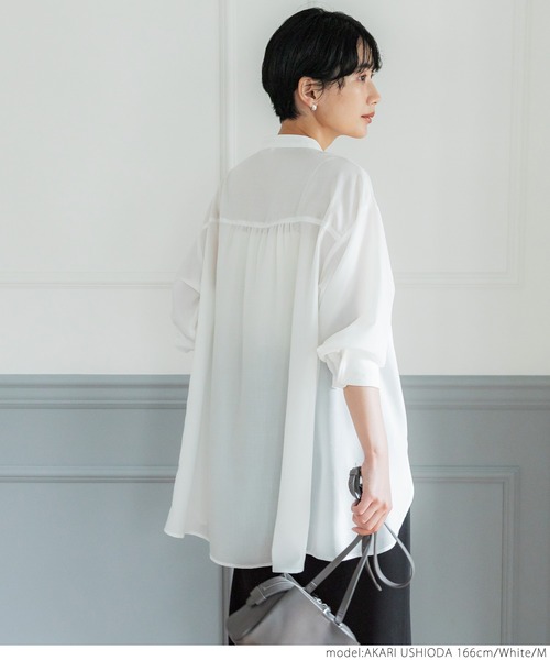 coca(coca)(コカ)の「ハンサムシャツ(シャツ/ブラウス・レディース・ブラック/ホワイト・M/L)」の5枚目の写真