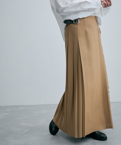 O'NEIL of DUBLIN(オニールオブダブリン)の「【O'NEIL OF DUBLIN】FASHION MAXI KILT SKIRT(スカート・レディース・ブラウン系その他3/チャコールグレー/ブラック・2/1)」の3枚目の写真