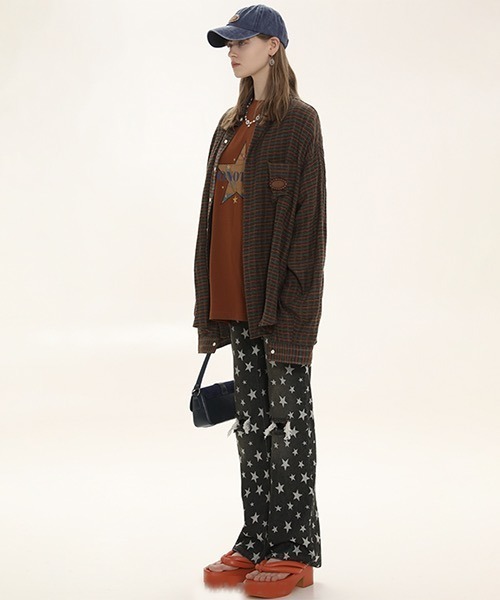 MASONPRINCE（メイソンプリンス）の「ロゴステッチ ボタンダウンシャツ CS23750【DO NOT TAG】（シャツ/ブラウス・レディース・ブラウン/グリーン/ピンク・M/S/L）」の11枚目の写真