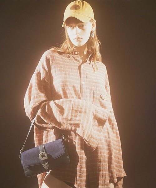 MASONPRINCE（メイソンプリンス）の「ロゴステッチ ボタンダウンシャツ CS23750【DO NOT TAG】（シャツ/ブラウス・レディース・ブラウン/グリーン/ピンク・M/S/L）」の22枚目の写真