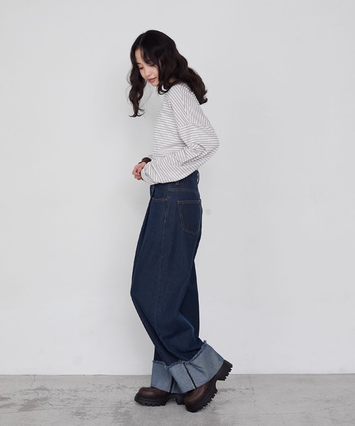 Mertra ダークデニム ストレートレッグパンツ M 新品タグ付き 4acc7b4157d126d815acb93503a63a