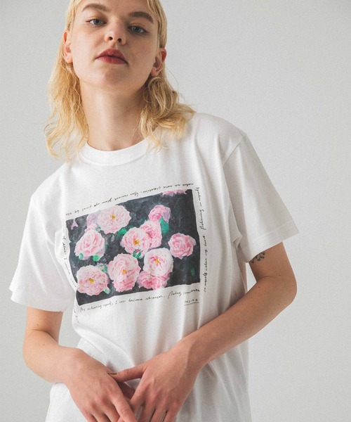 セール】フラワープリントTee（Tシャツ/カットソー）｜MECRE