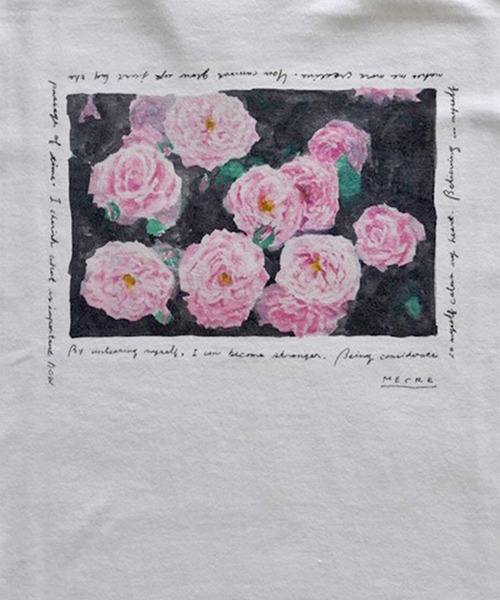 MECRE（メクル）の「フラワープリントTee（Tシャツ/カットソー・レディース・ホワイト・FREE）」の10枚目の写真