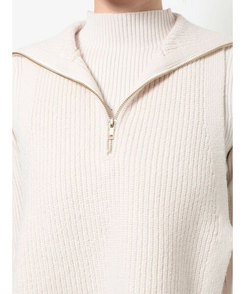 MERCURYDUO（マーキュリーデュオ）の「クロップドベストセットニットワンピース（ワンピース・レディース・ダークブラウン/ベージュ/アイボリー・SMALL/MEDIUM）」の14枚目の写真