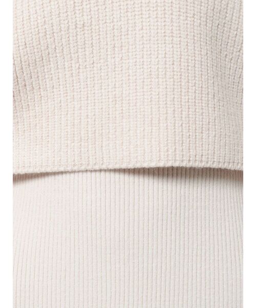 MERCURYDUO（マーキュリーデュオ）の「クロップドベストセットニットワンピース（ワンピース・レディース・ダークブラウン/ベージュ/アイボリー・SMALL/MEDIUM）」の19枚目の写真