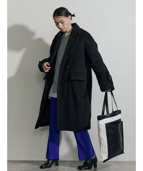 UN3D.（アンスリード）の「ポイントカラーシャギーコート（その他