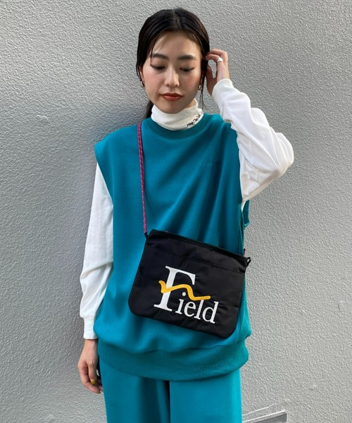 RODEO CROWNS WIDE BOWL（ロデオクラウンズワイドボウル）の「Field sw vest（ベスト・レディース・ピンク/ターコイズブルー/グレー×ホワイト・FREE）」の3枚目の写真