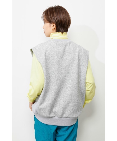 RODEO CROWNS WIDE BOWL（ロデオクラウンズワイドボウル）の「Field sw vest（ベスト・レディース・ピンク/ターコイズブルー/グレー×ホワイト・FREE）」の9枚目の写真