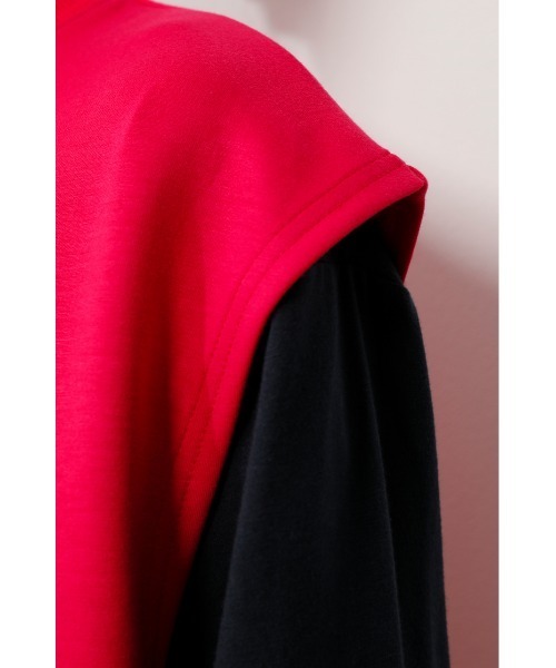 RODEO CROWNS WIDE BOWL（ロデオクラウンズワイドボウル）の「Field sw vest（ベスト・レディース・ピンク/ターコイズブルー/グレー×ホワイト・FREE）」の10枚目の写真