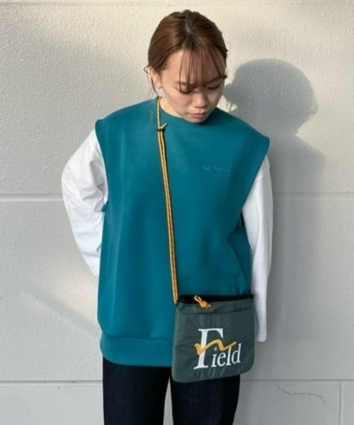 RODEO CROWNS WIDE BOWL（ロデオクラウンズワイドボウル）の「Field sw vest（ベスト・レディース・ピンク/ターコイズブルー/グレー×ホワイト・FREE）」の21枚目の写真