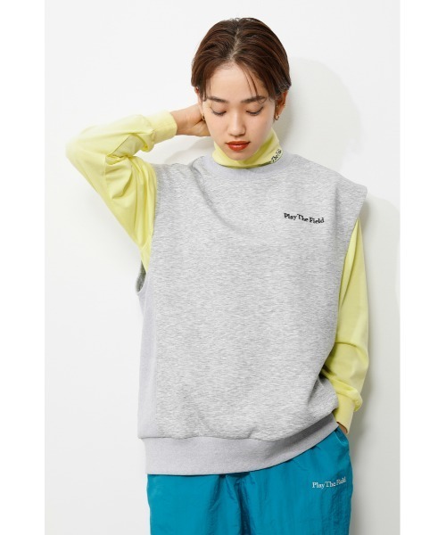 RODEO CROWNS WIDE BOWL（ロデオクラウンズワイドボウル）の「Field sw vest（ベスト・レディース・ピンク/ターコイズブルー/グレー×ホワイト・FREE）」の18枚目の写真