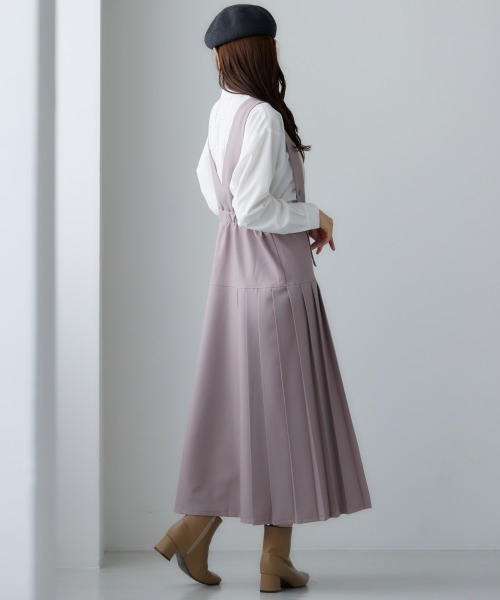 miclat（ミクラ）の「大きいサイズ ジャンパースカート miclat（ジャンパースカート・レディース・ブラック/ピンクベージュ・LL/3L/4L/L）」の22枚目の写真