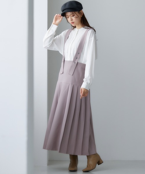 miclat（ミクラ）の「大きいサイズ ジャンパースカート miclat（ジャンパースカート・レディース・ブラック/ピンクベージュ・LL/3L/4L/L）」の19枚目の写真