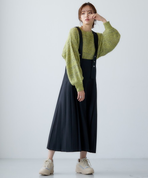 miclat（ミクラ）の「大きいサイズ ジャンパースカート miclat（ジャンパースカート・レディース・ブラック/ピンクベージュ・LL/3L/4L/L）」の14枚目の写真