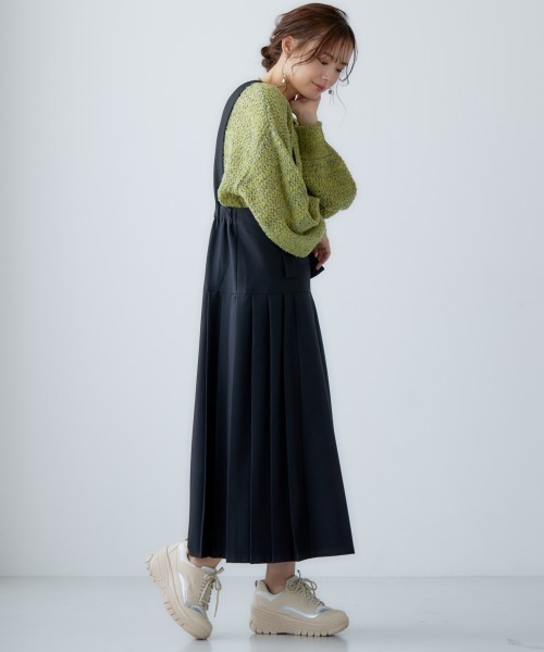 miclat（ミクラ）の「大きいサイズ ジャンパースカート miclat（ジャンパースカート・レディース・ブラック/ピンクベージュ・LL/3L/4L/L）」の15枚目の写真