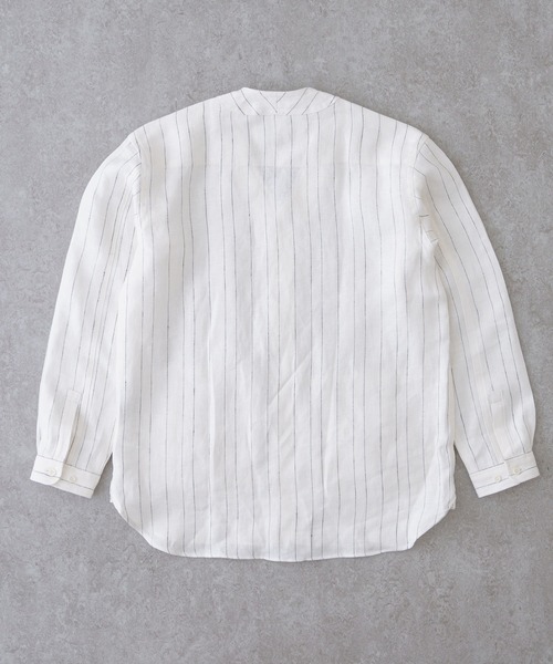 BRICK & SONS(ブリックアンドサンズ)の「リラックスベースボールシャツ<オフホワイト>(シャツ/ブラウス・メンズ・オフホワイト・LL/S/M/L/XS)」の2枚目の写真
