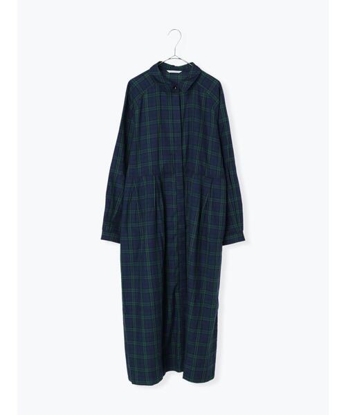 sm2rhythm（サマンサモスモスリズム）の「チェックワンピース（ワンピース・レディース・パープル/オレンジ/グリーン・ﾌﾘ-）」の2枚目の写真