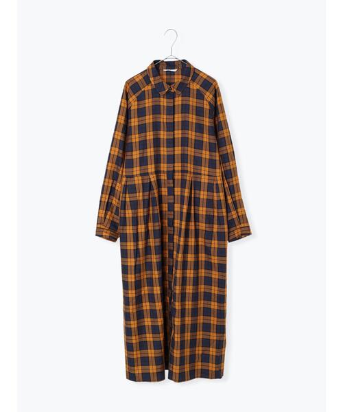 sm2rhythm（サマンサモスモスリズム）の「チェックワンピース（ワンピース・レディース・パープル/オレンジ/グリーン・ﾌﾘ-）」の4枚目の写真