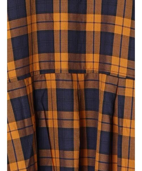 sm2rhythm（サマンサモスモスリズム）の「チェックワンピース（ワンピース・レディース・パープル/オレンジ/グリーン・ﾌﾘ-）」の14枚目の写真