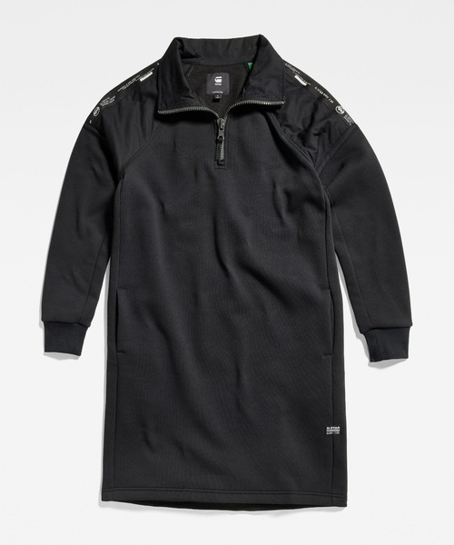G-STAR(ジースター)の「TAPE LOOSE SWEAT DRESS/テープロゴオーバーサイズスウェットワンピース(ワンピース・レディース・ブラック系その他・SMALL/X-SMALL/MEDIUM)」の5枚目の写真