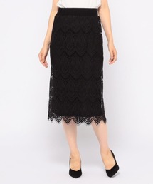 レース２WAYニットスカート