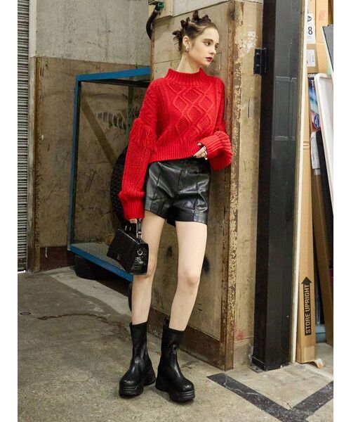 EVRIS（エヴリス）の「トラックソールワークブーツ（ブーツ・レディース・ホワイト/ブラック・SMALL/MEDIUM/LARGE）」の3枚目の写真